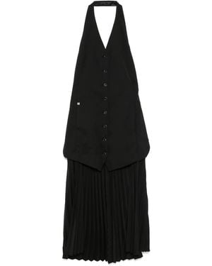Helmut Lang Neckholder-Trägerkleid - Schwarz
