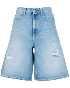 Roy Rogers Shorts mittlerer Denim - Blau