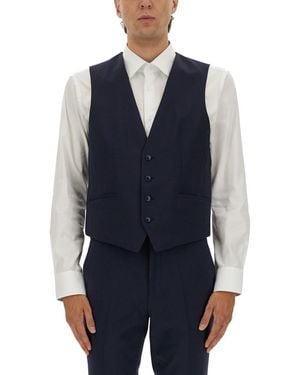 HUGO Slim Fit Vest - Blue