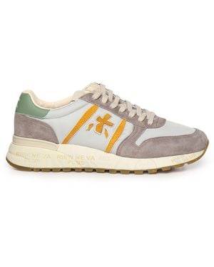Premiata Lander7201 Wildleder-Sneaker - Weiß