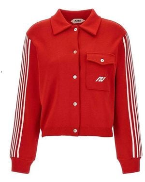 Autry Veterschoenen Van Leer Voor De Enkels - Rood