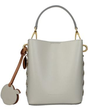 Stella McCartney Stella Mc Cartney Eco Leather Bucket Handbags/Clay - Grey