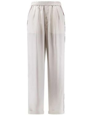 Tom Ford Pantalones de seda - Blanco