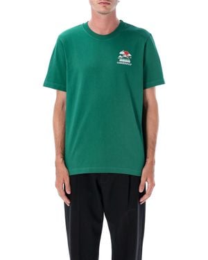 CASABLANCA Montagne Ondulee T-Shirt - Grün