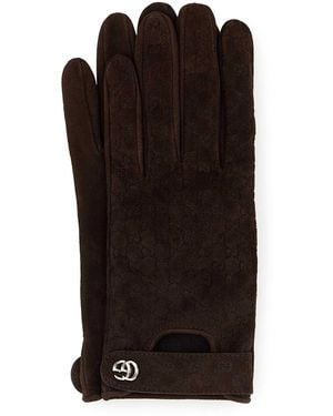 Gucci Suede Gloves - Black