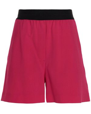 MSGM Wool Bermuda Shorts - Red