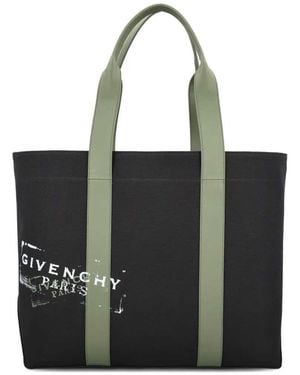 Givenchy Cotton Tote Bag With Logo - Black