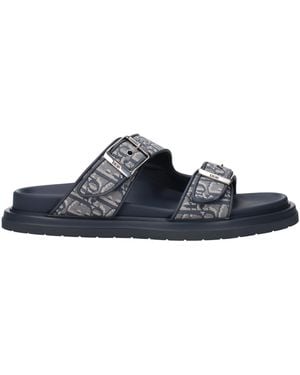 Dior Ciabatte E Zoccoli Aqua Uomo Tessuto Grigio/Blu Aviazione - Blue