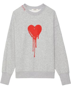 Zadig & Voltaire Oscar Pmo Flowing Heart - White