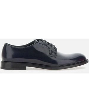 Doucal's Blaue Leder Schnürschuhe