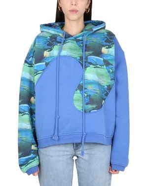 ERL Sweatshirt With Print - Blue