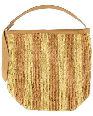 Alysi Straw Bag - Metallic