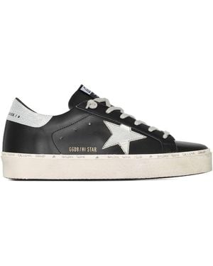 Golden Goose Hi Star Leather Trainers - Black