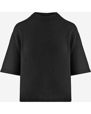 Sa Su Phi Short-Sleeved Cashmere Sweater - Black