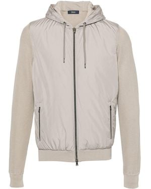 Herno Nylon And Cotton Blouson Jacket - Gray
