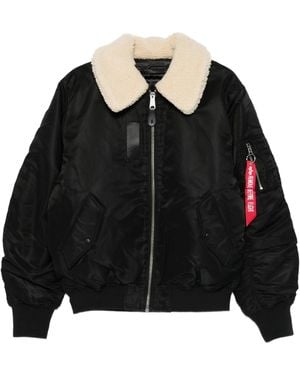 Alpha Industries B 15 Mod Reversible Bomber Jacket - Black