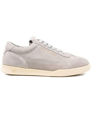 EA7 Sneakers aus Wildleder - Weiß