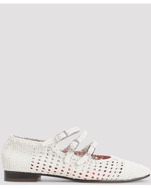 CAREL PARIS Ariana S. Braided Ballerinas - Weiß