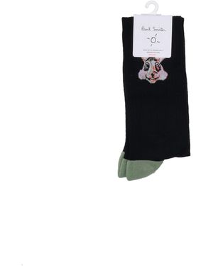Paul Smith Heren Sok Lamine Bunny - Zwart