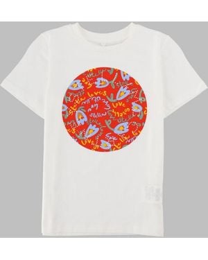 Stella McCartney T Shirt Con Stampa - Gray