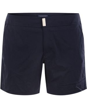 Vilebrequin Shorts Da Spiaggia Elastica Di - Blu