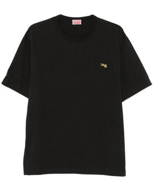 KENZO Leaping Tiger Patch T Shirt - Black