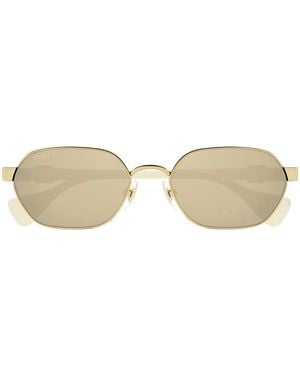 Gucci Sonnenbrille Gg1593 S 002 Gold/Rosa Unisex - Gelb