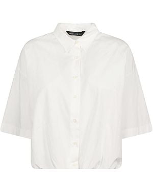 MIZUIRO Camisa de algodón - Blanco