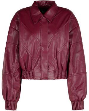 ROTATE BIRGER CHRISTENSEN Roteer Bourgondische Polyester Bomberjack - Rood