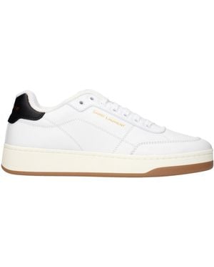 Saint Laurent Sneakers Greenwich Leather And - White