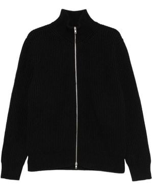 MM6 by Maison Margiela Wool Zipped Jacket - Black