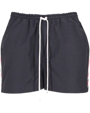 Thom Browne Track Short aus Nylon-Baumwoll-Tech - Blau