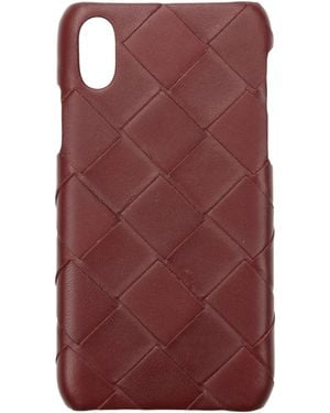 Bottega Veneta Porta Iphone Iphone Xs Uomo Pelle Rosso - Purple