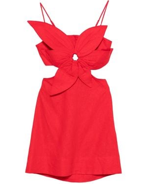 FARM Rio Flower Mini Dress - Red