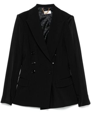 Elisabetta Franchi Double-Breasted Jacket - Black
