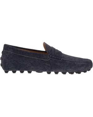 Tod's Tod 's Gommino -Blase Sohle in Wildlederleder - Blau