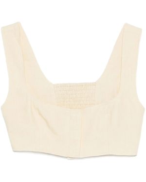 LeKasha Linen Bralette - Natural