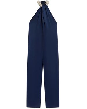 Stella McCartney Verfraaide Jumpsuit Met Halternek - Blauw