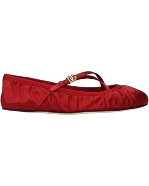 Dolce & Gabbana Dolce&Gabbana Ballet Flats Satin/Ruby - Red