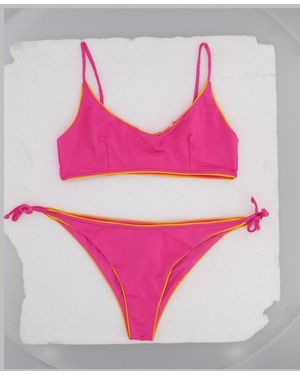 MC2 Saint Barth Girls' Two-Piece Bikini Swimsuit - Pink