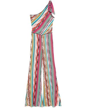 Missoni One-Shoulder Long Jumpsuit - White