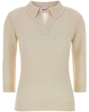Isabel Marant Nathalie Alpaca-Blend Jumper - White