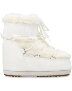 Moon Boot Mondstuhl flache Schuhe weiß