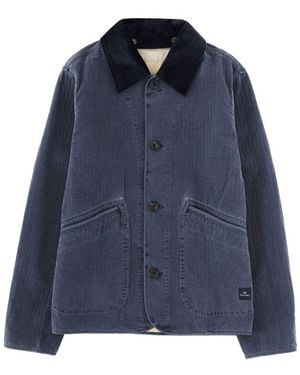 Paul Smith Jacket With Collar - Blue