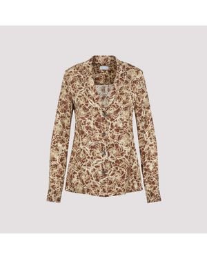 Dries Van Noten Colla Shirt - Natural