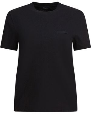 Jacquemus "Gros Grain" Short-Sleeved T-Shirt - Black