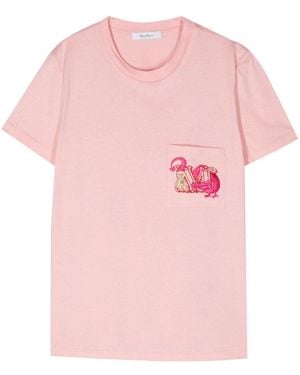 Max Mara Cotton T-Shirt - Pink