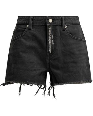 Alexander Wang Fly Five-Pocket Shorts - Black