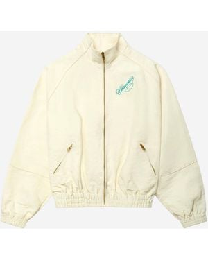 Willy Chavarria Viscose Blend Jacket With Front Embroidery - Natural
