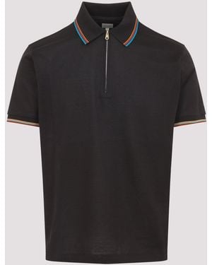 Paul Smith Str Detail Polo Shirt - Black